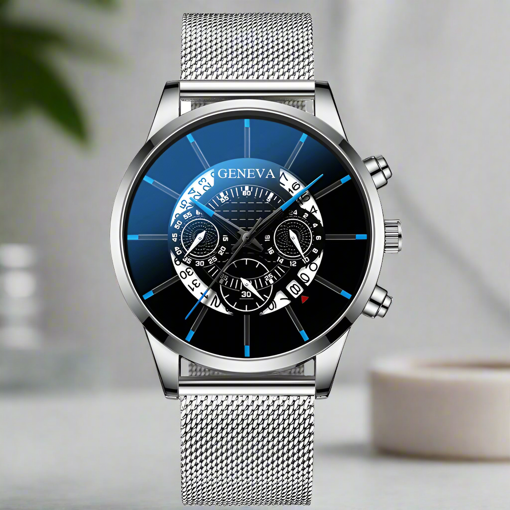 reloj hombre Mens Business Calendar Watch