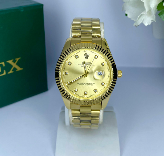 Premium Butterfly Clasp DateJust Oyster Rolex Mens Watch - TimeCrafted