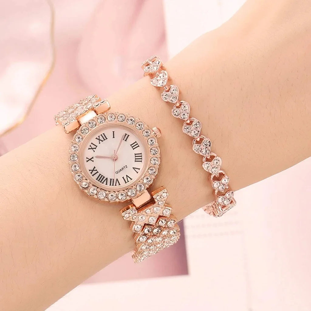 Watch For Womans Watches 2023 Best Selling Products Luxury Watch Luxury Brand Reloj Mujer Watch Bracelet Set Diamond Steel Band