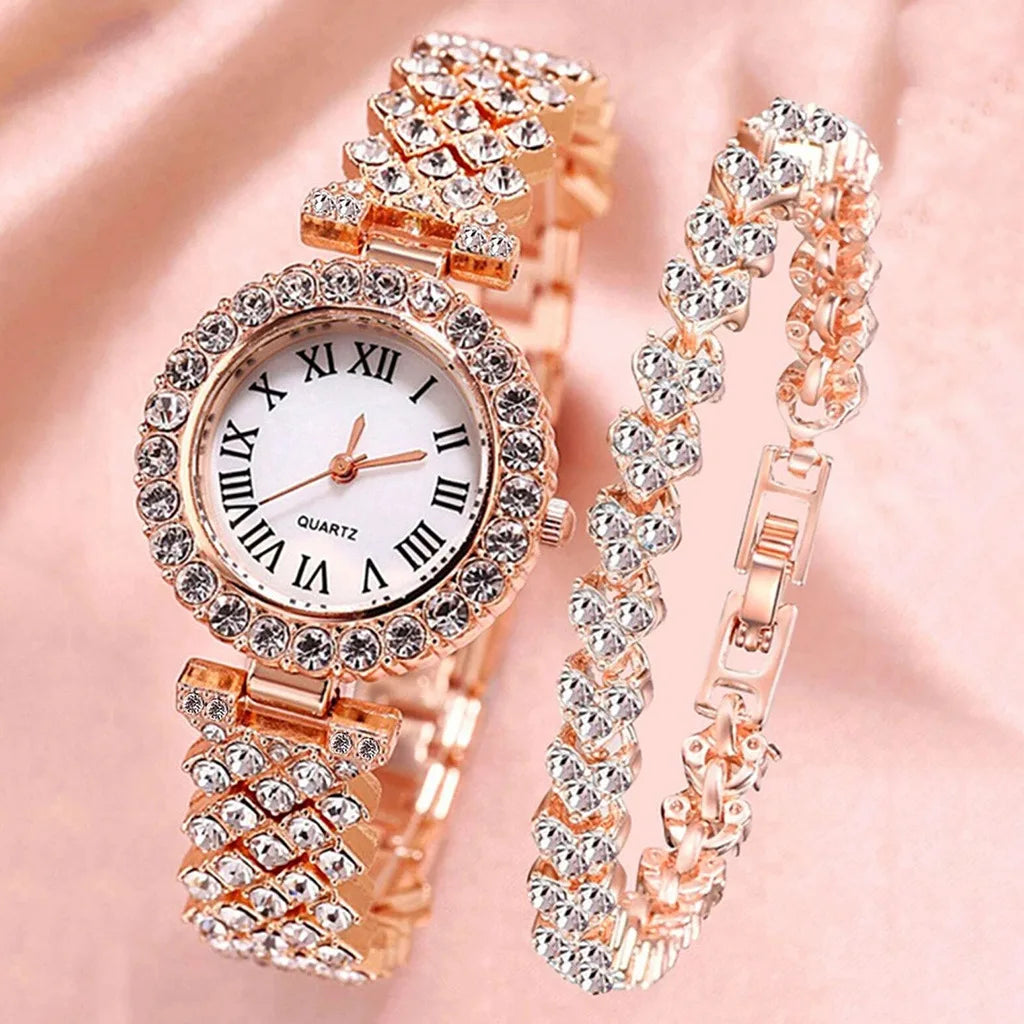 Watch For Womans Watches 2023 Best Selling Products Luxury Watch Luxury Brand Reloj Mujer Watch Bracelet Set Diamond Steel Band